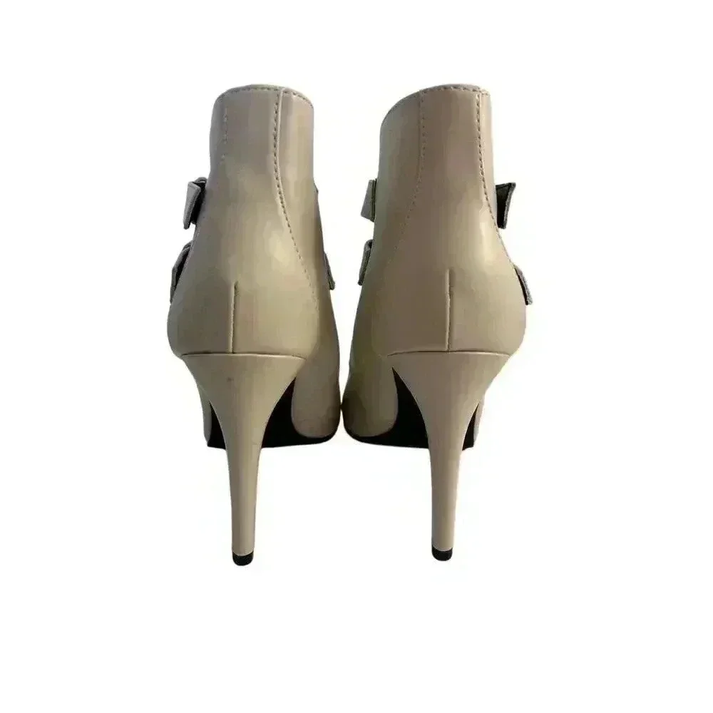 Rock & Republic Double Strap Heels Light Beige Women's Size 7